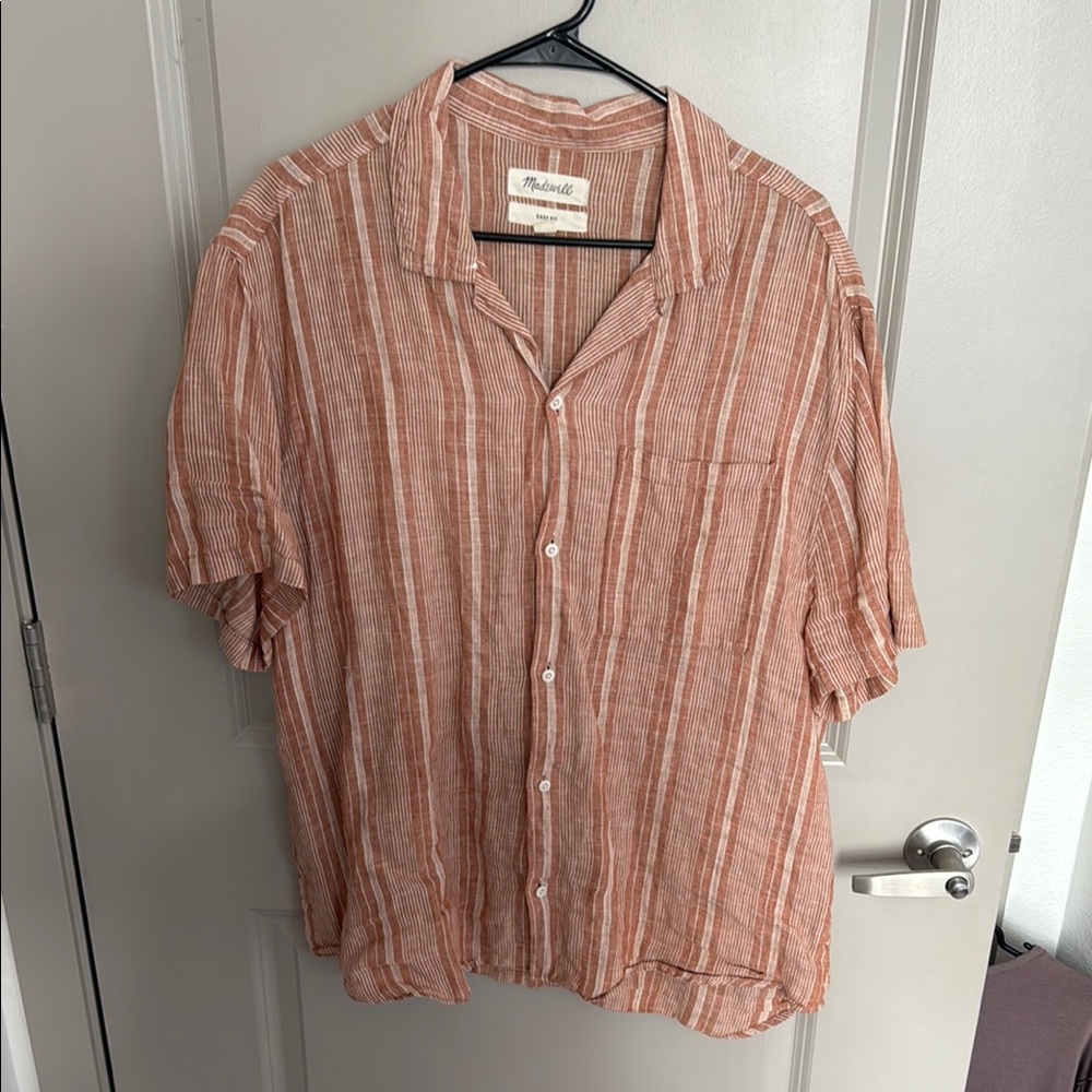 Madewell Men's Striped Linen Shirt